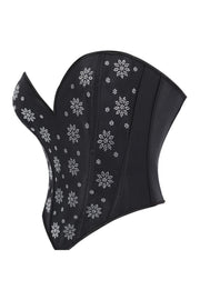 Black Beaded Corset Top