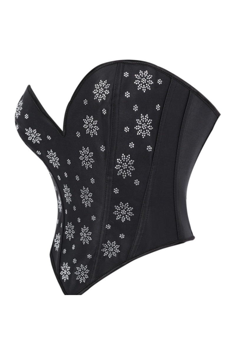 Black Beaded Corset Top