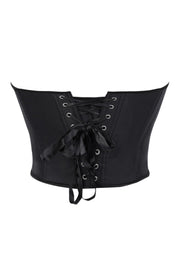 Black Beaded Corset Top