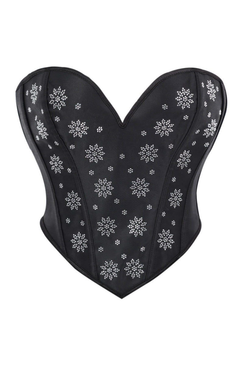 Black Beaded Corset Top