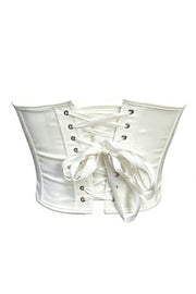 White Sweetheart Beaded Corset Top