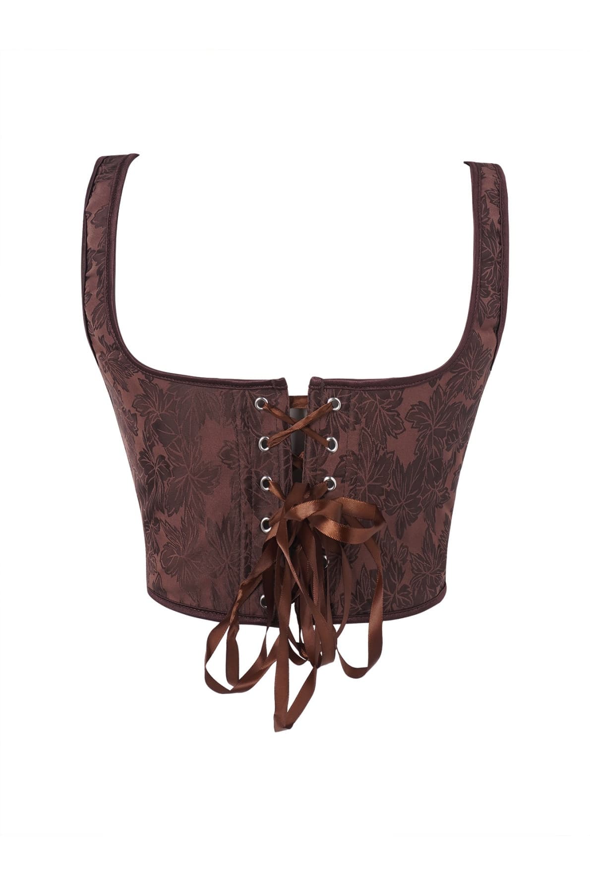 Brown Square Corset Top