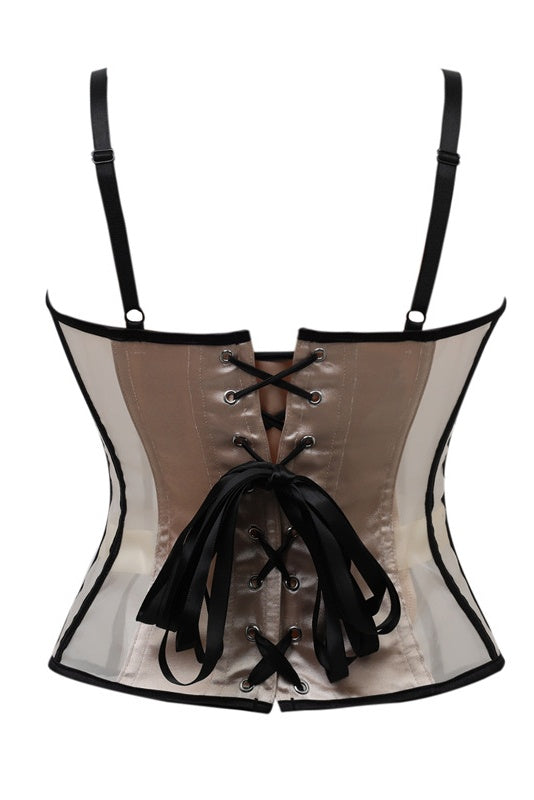 Apricot Sweetheart Corset Top