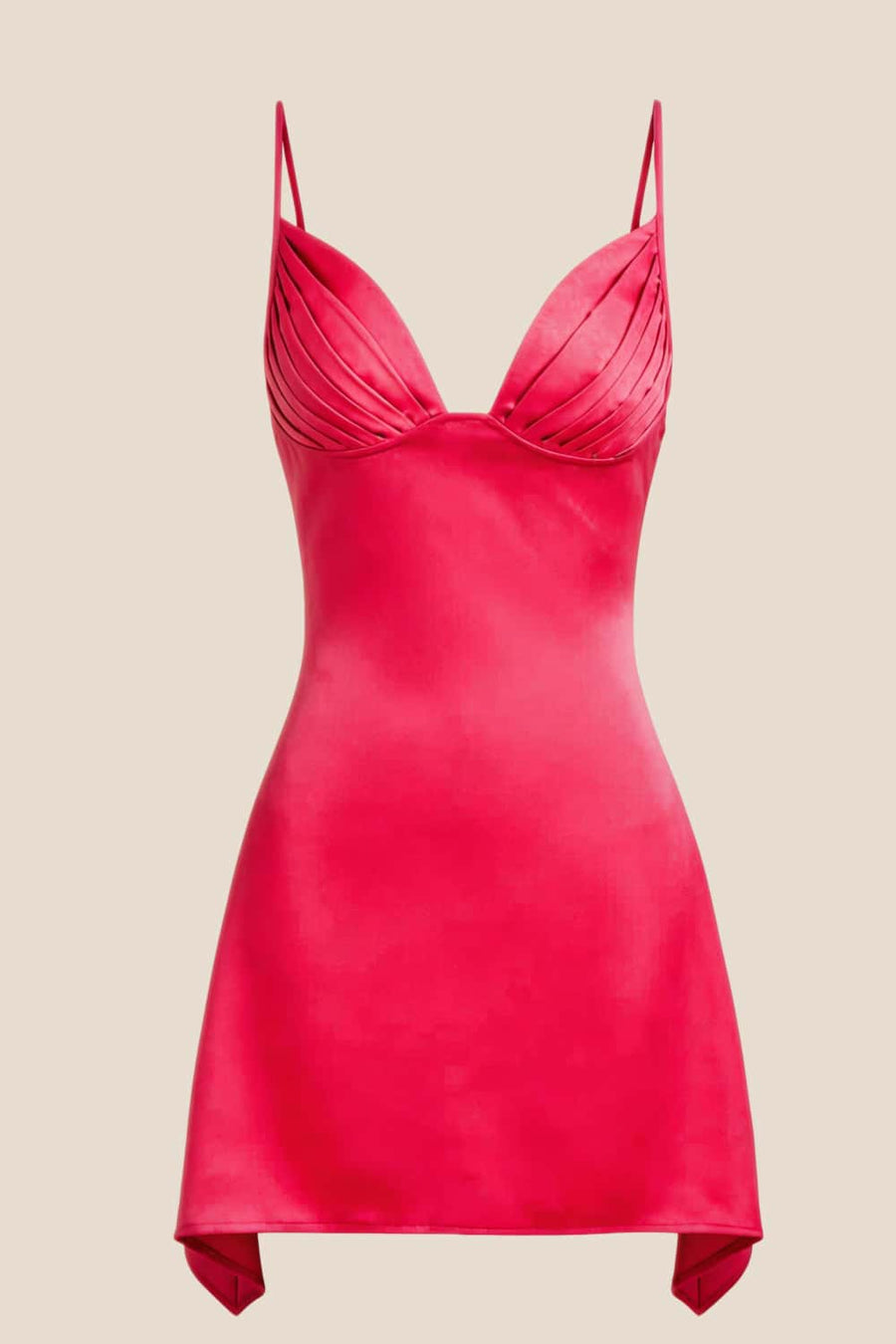 V Neck Blue Satin Short Homecoming Dress