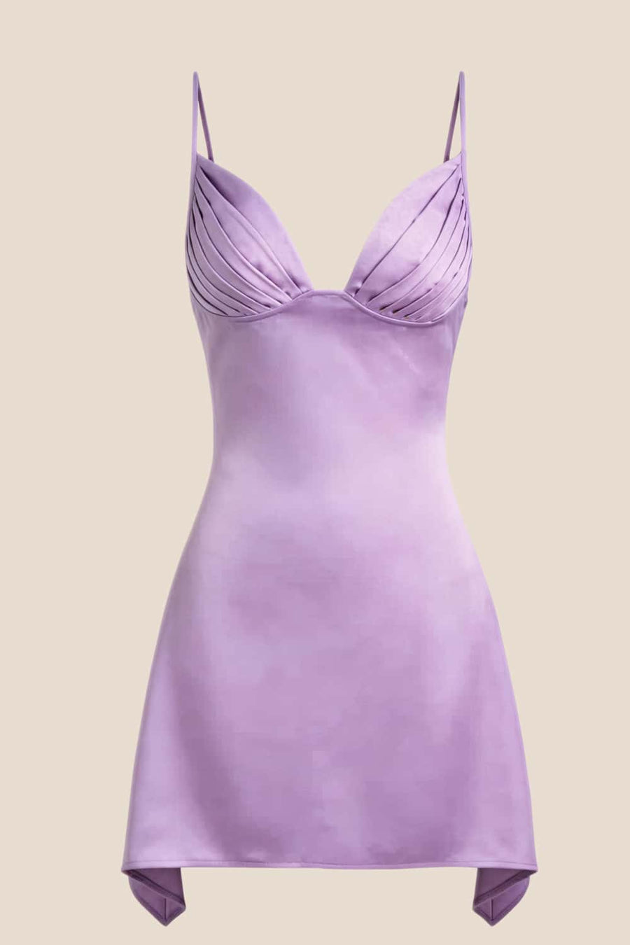 V Neck Blue Satin Short Homecoming Dress