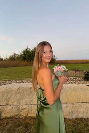 Strapless Lavender Satin Tight Short Dress