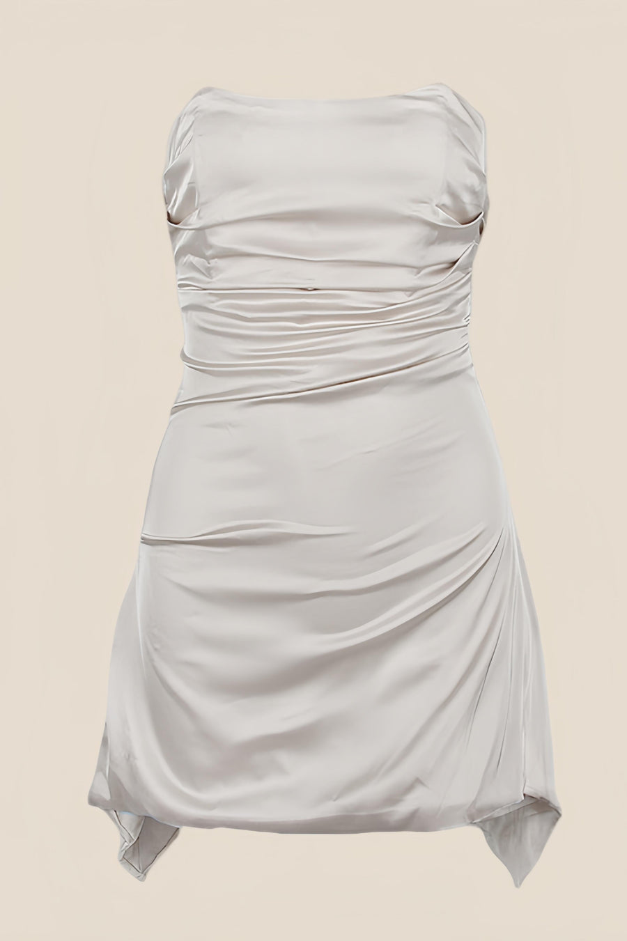 Strapless Grey Ruched Short Homecoming Dress Ohmollydress Strapless Grey Ruched Short Homecoming Dress Ohmollydress