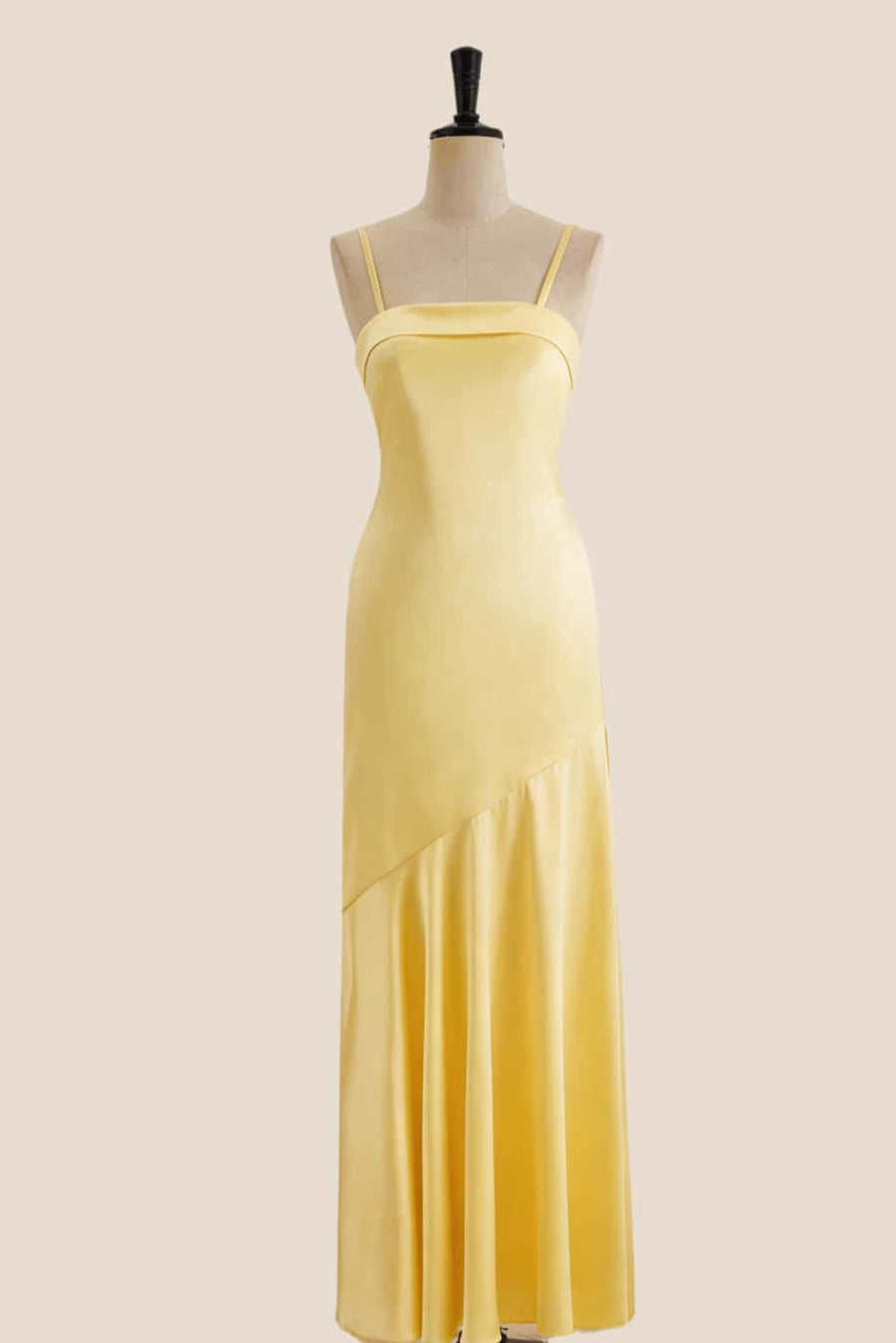 Straps Pink Sheath Long Dress with Back Bow