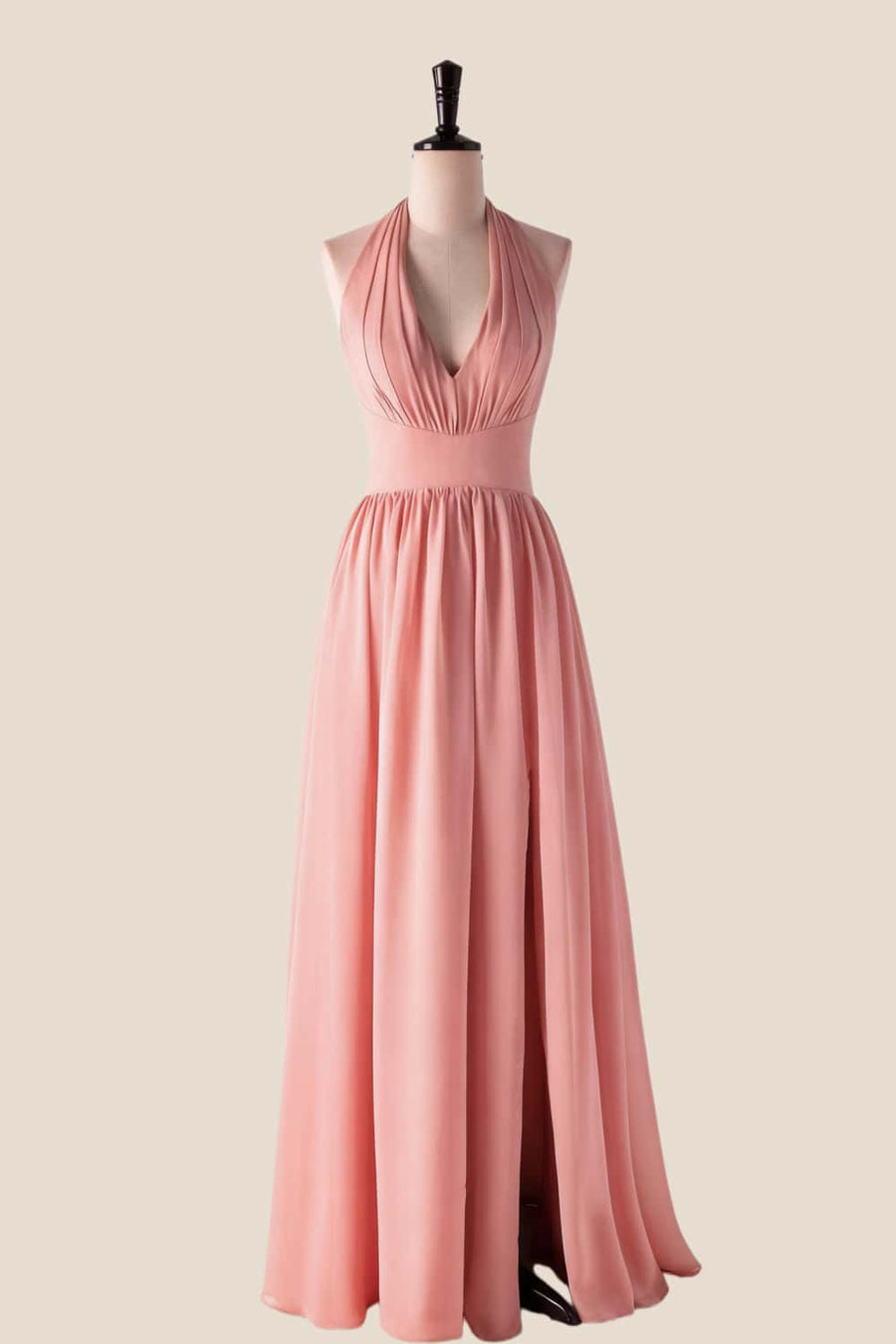 Halter V Neck Matcha Green Long Bridesmaid Dress Ohmollydress Halter V Neck Matcha Green Long Bridesmaid Dress Ohmollydress