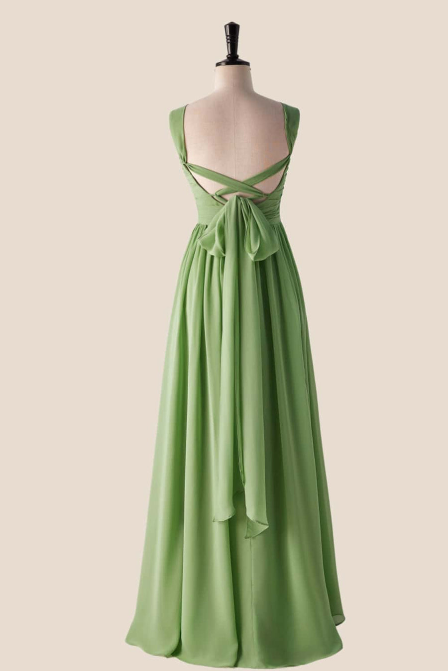 Pleated Halter Matcha Green Chiffon Long Bridesmaid Dress Ohmollydress Pleated Halter Matcha Green Chiffon Long Bridesmaid Dress Ohmollydress