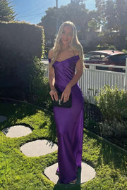 Off the Shoulder Sage Green Soft Satin Fitted Dress