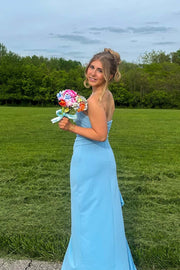 Strapless Yellow Pleated Long Dress with Slit