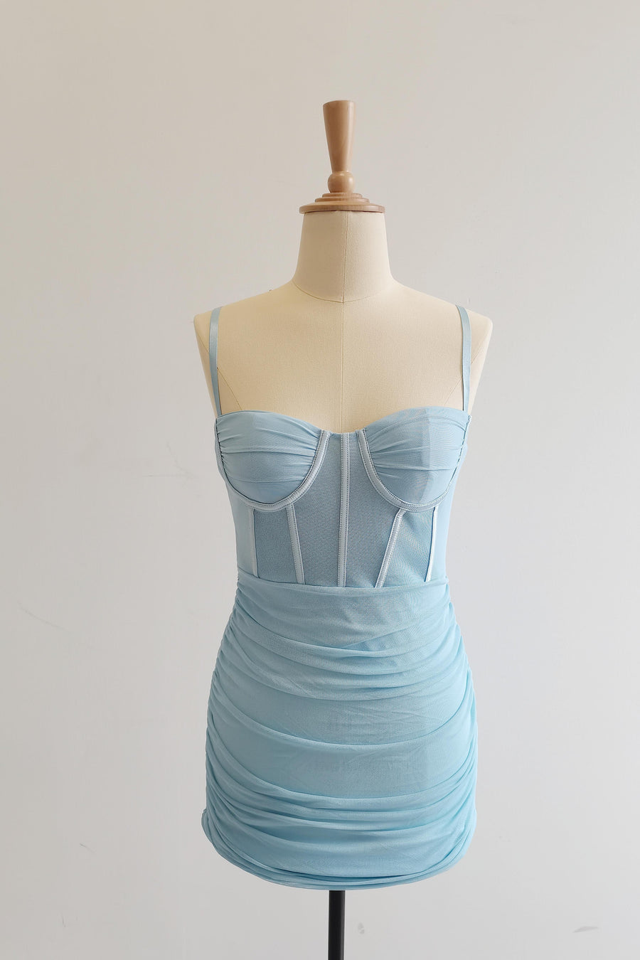 corset ruched mini dress DELANEY CORSET MINI DRESS ORANGE / L