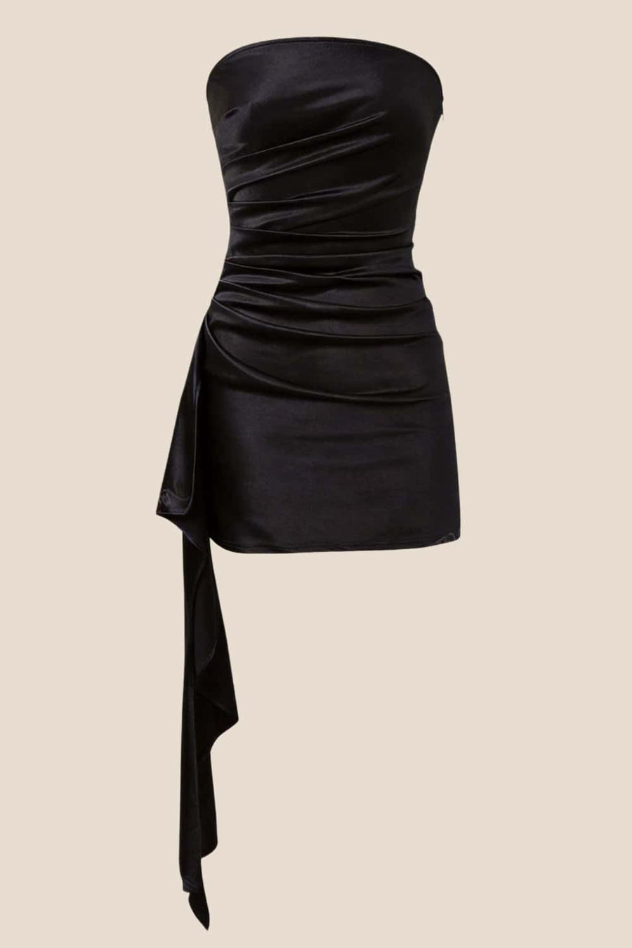 Strapless Navy Blue Ruched Short Dress Ohmollydress Strapless Navy Blue Ruched Short Dress Ohmollydress
