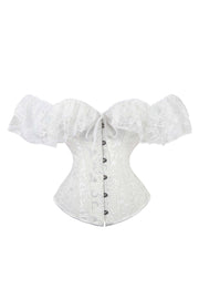 Lace Off the Shoulder Purple Corset