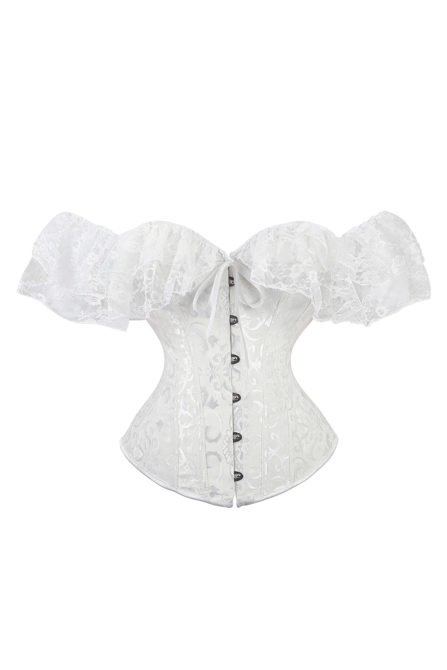 Lace Off the Shoulder Purple Corset