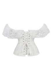 Lace Off the Shoulder Purple Corset