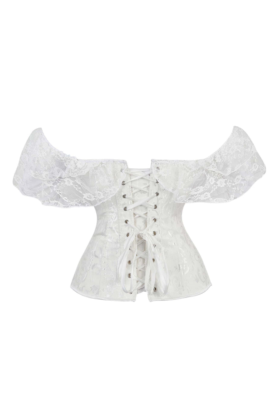 Lace Off the Shoulder Purple Corset