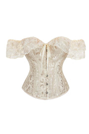 Lace Off the Shoulder Purple Corset