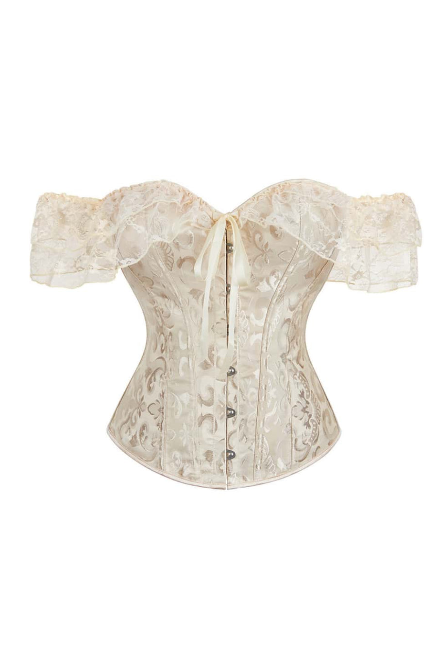 Lace Off the Shoulder Purple Corset