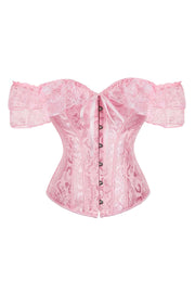 Lace Off the Shoulder Purple Corset