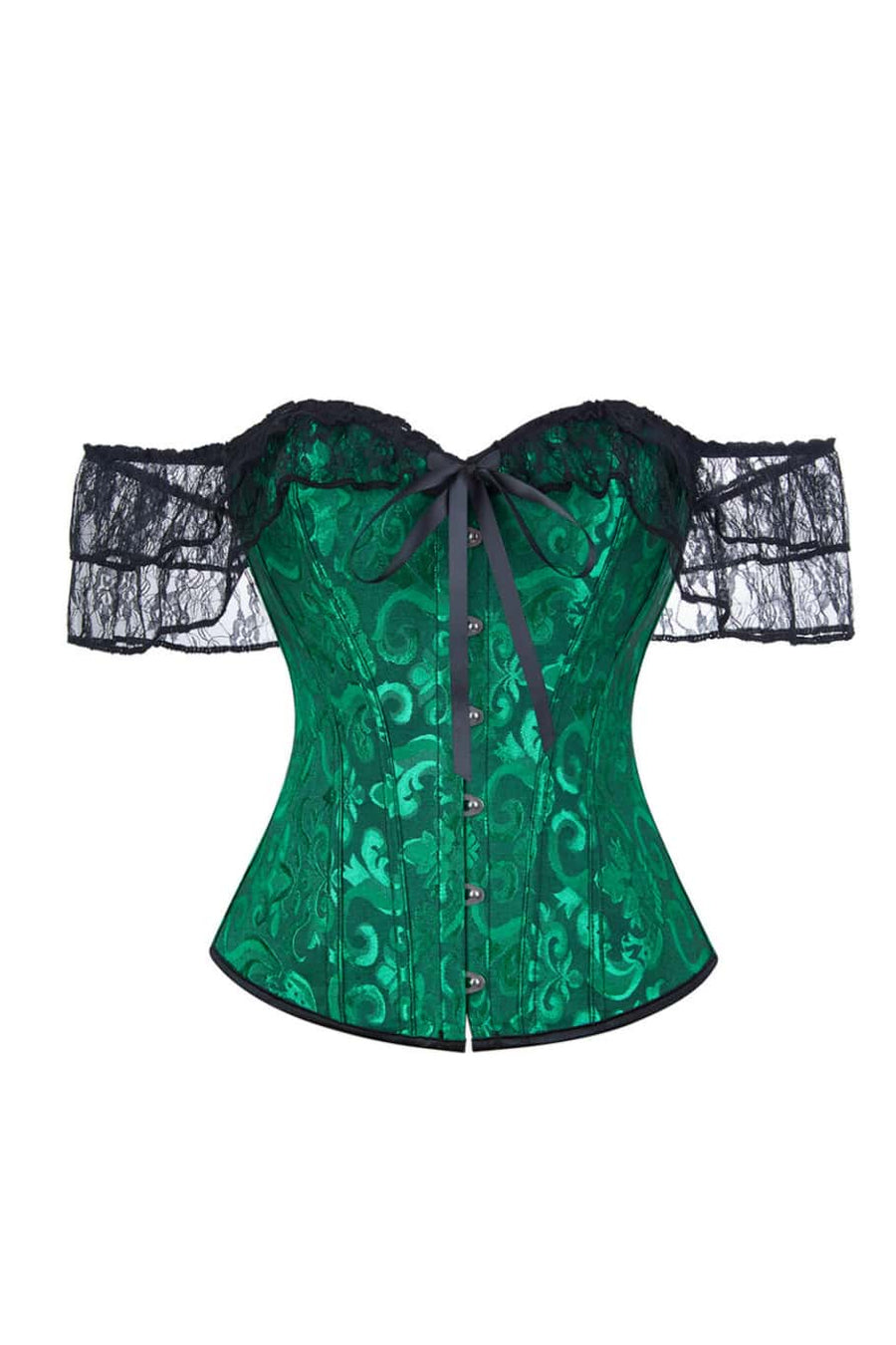 Black Off the Shoulder Purple Corset