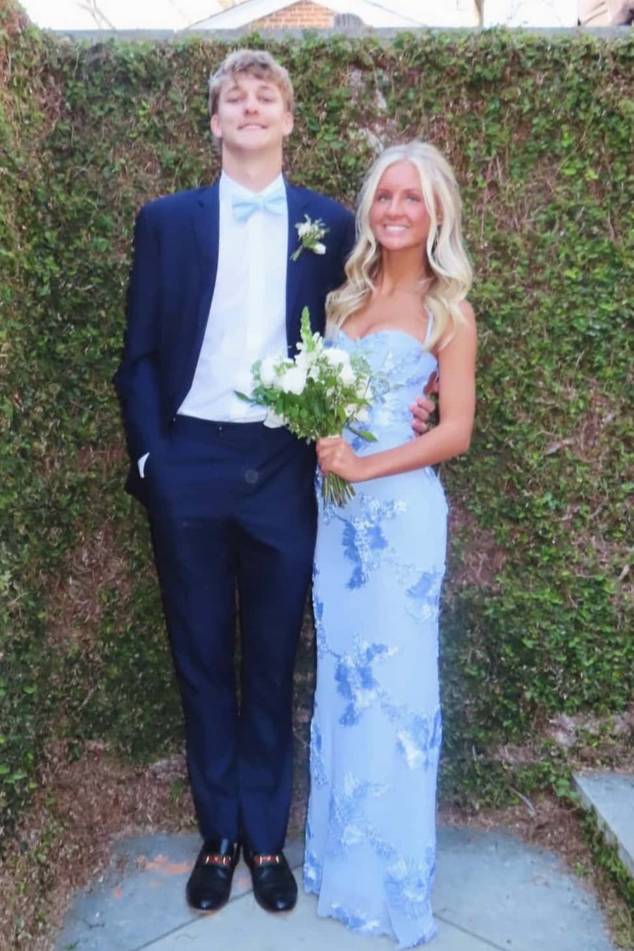 Brown Embroidered Fitted Straps Dress