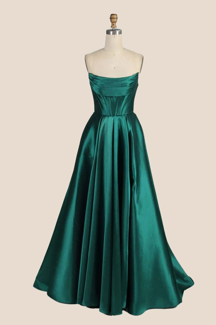 Cowl Neck Pink Satin A-line Formal Dress