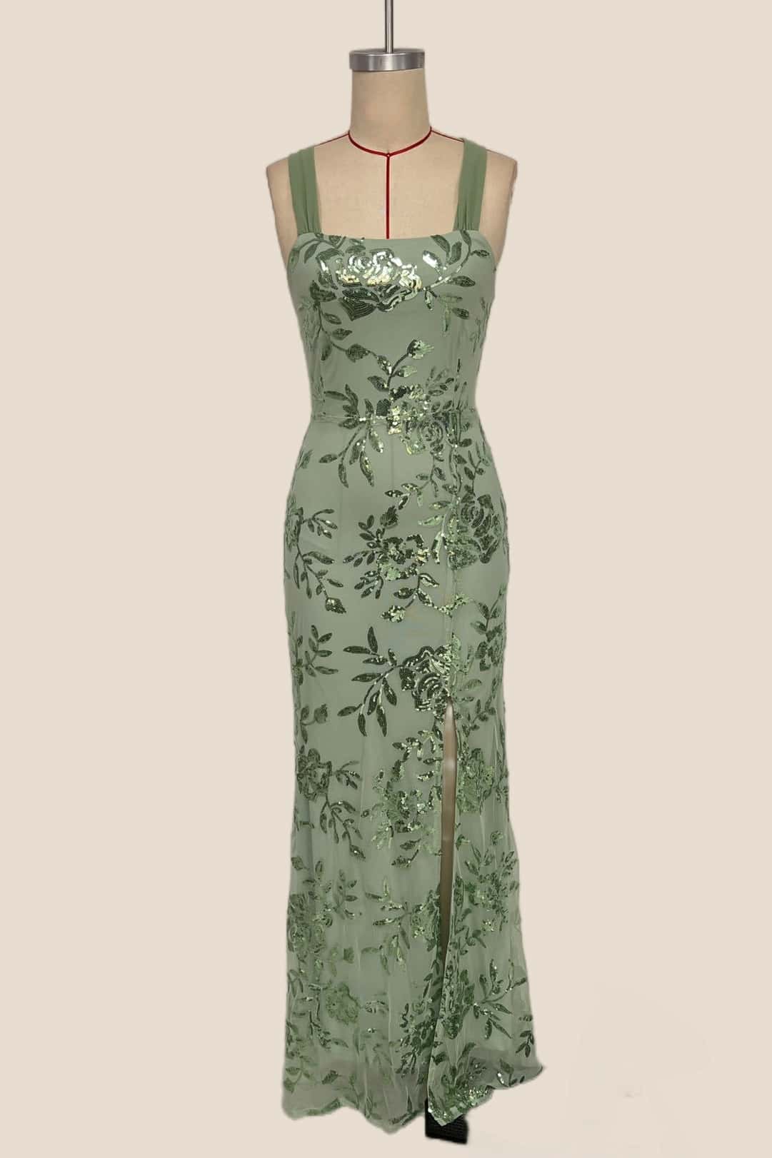 Purple Sequin Mermaid Long Formal Dress