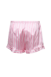 Pink Striped Pajama Set with Black Buttons