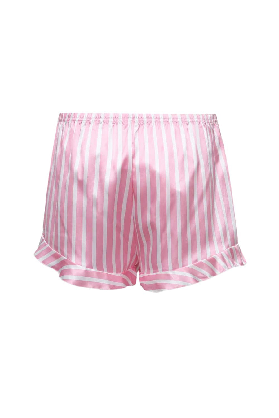 Pink Striped Pajama Set with Black Buttons