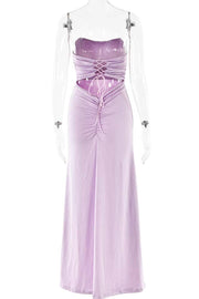 Yellow Strapless Spandex Fitted Long Dress