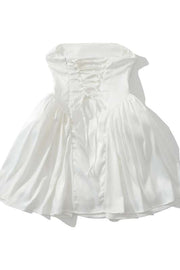 Cowl Neck Pink A-line Short Dress