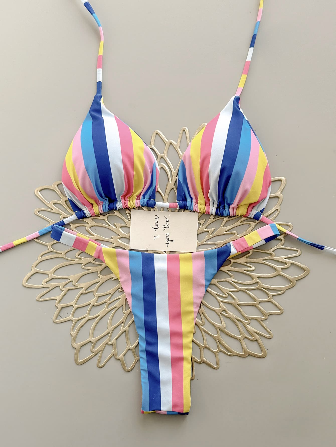 Colorful Two-piece Bikini Set