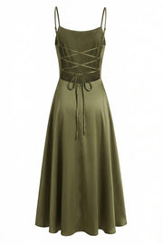 Cowl Neck Wine Red Straps Satin Long Party Dress
