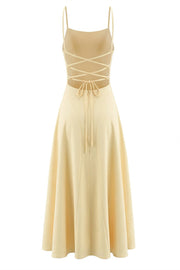 Cowl Neck Wine Red Straps Satin Long Party Dress