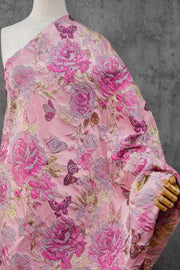 Floral Strapless A-line Short Dress with Bow