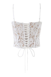 Straps White Lace Corset