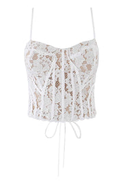 Straps White Lace Corset