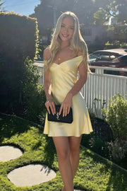 Off the Shoulder Aqua A-line Short Dress