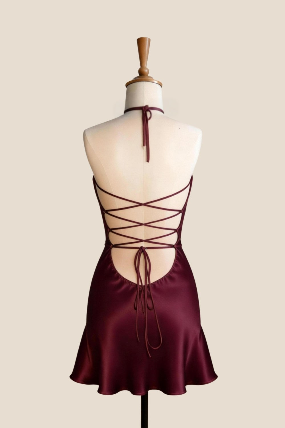 Halter Beaded Beaded Short Dress