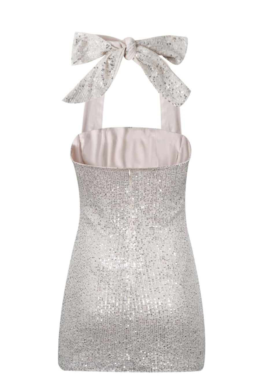 Halter Champagne Tight Short Dress