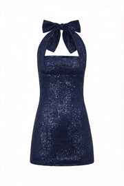 Halter Champagne Tight Short Dress