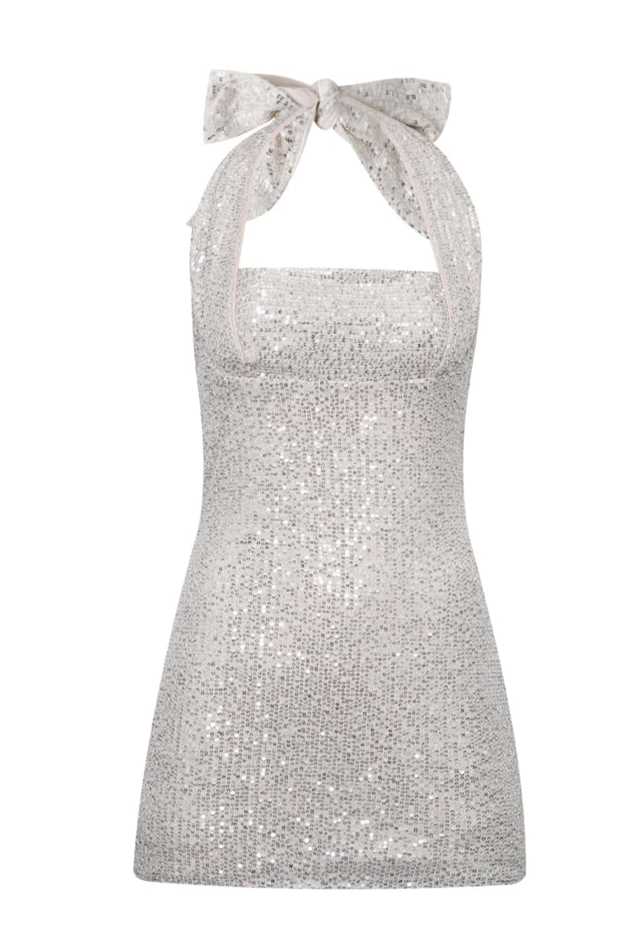 Halter Champagne Tight Short Dress