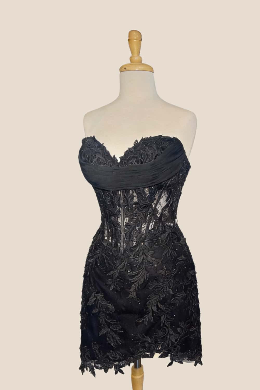 Cowl Neck Yellow Lace Tight Homecoming Dress