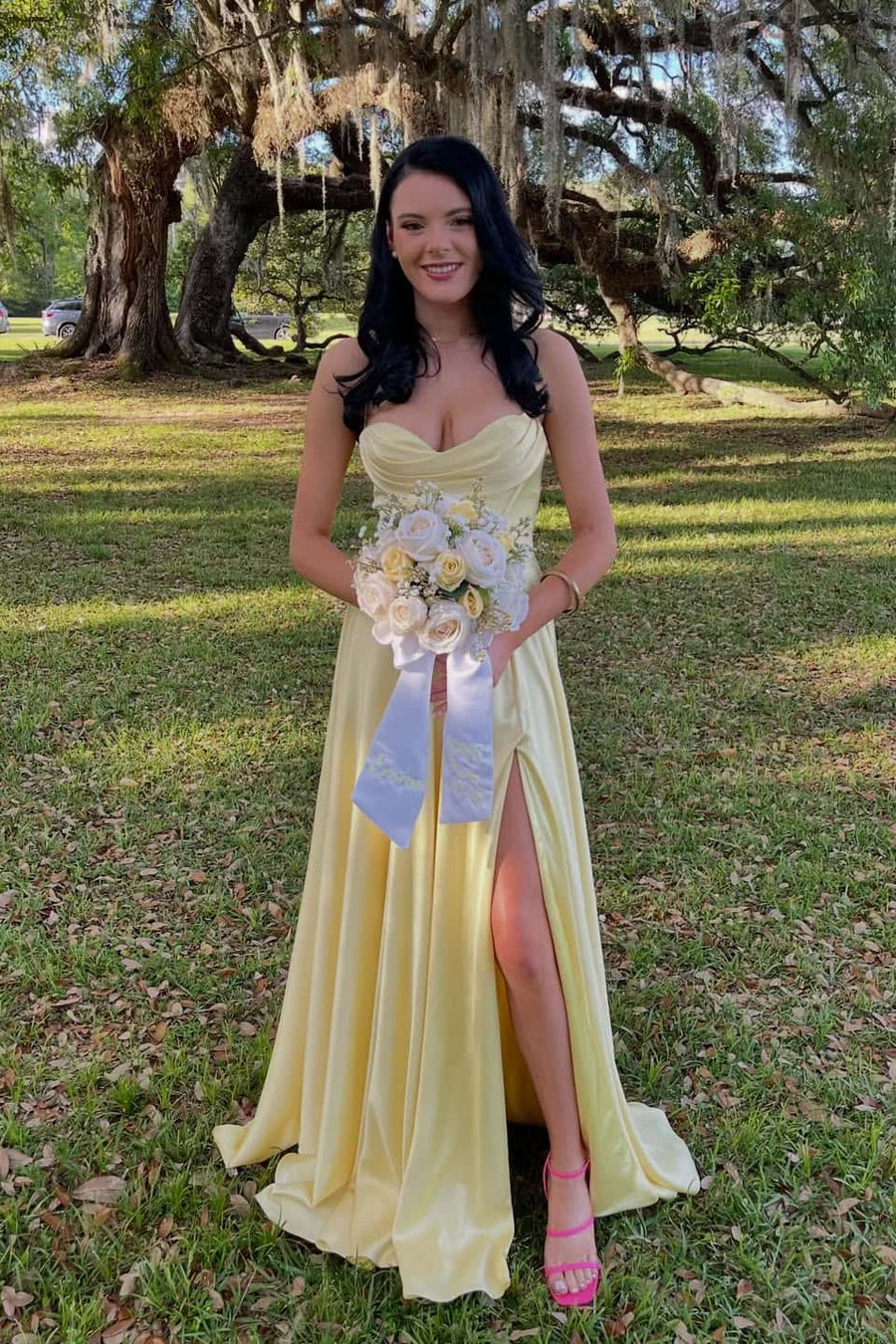 Cowl Neck Sage Green Satin A-line Long Formal Dress