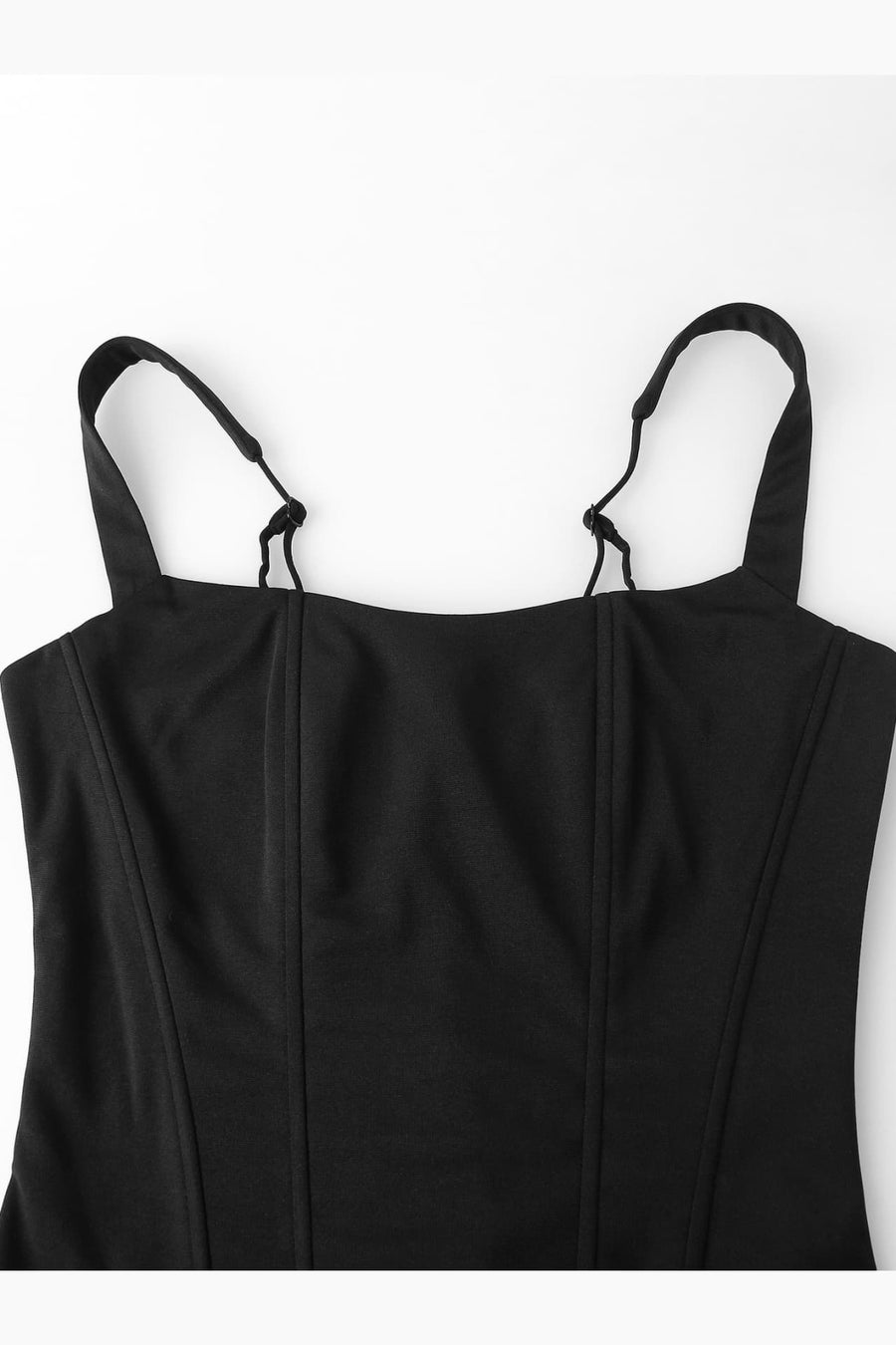 Burgundy Square Corset Top
