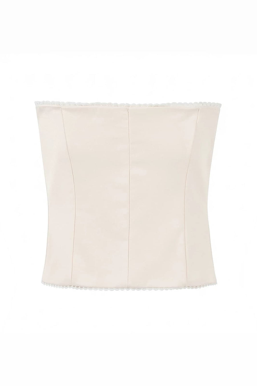Apricot Embroidered Corset Top