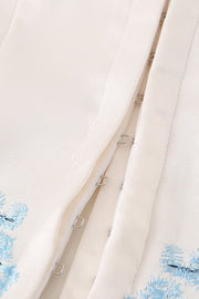 Apricot Embroidered Corset Top