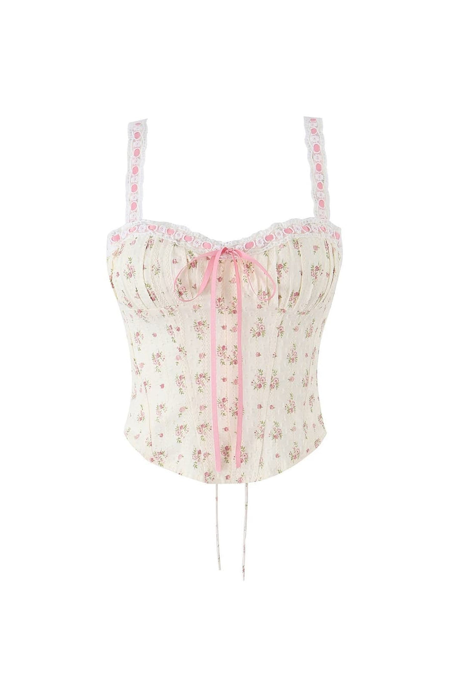 Ditsy Floral Print Corset Top